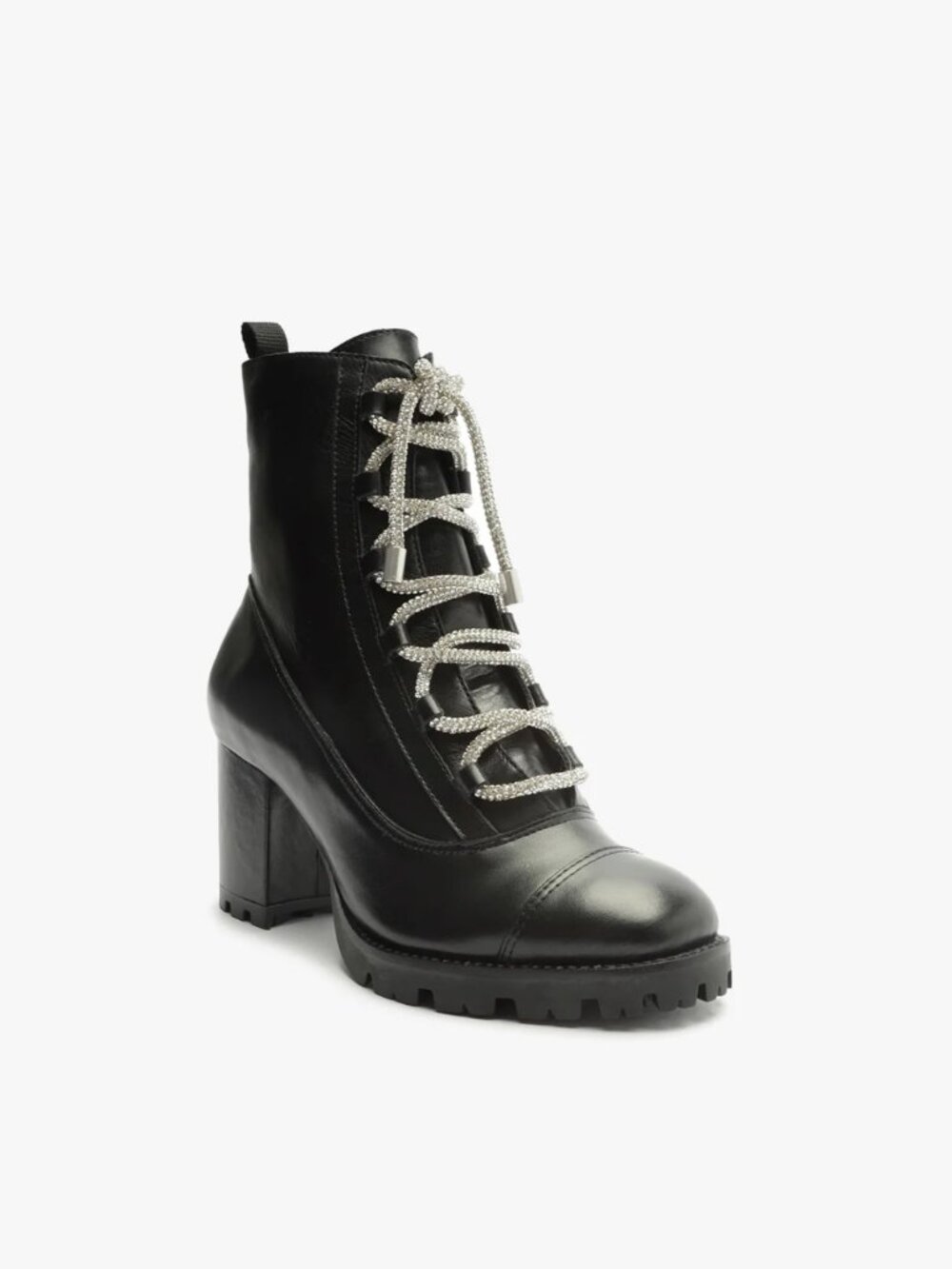 SCHUTZ Kaile Mid Glam Bootie Black Atanado Prime Leather Size 11 NEW NIB
